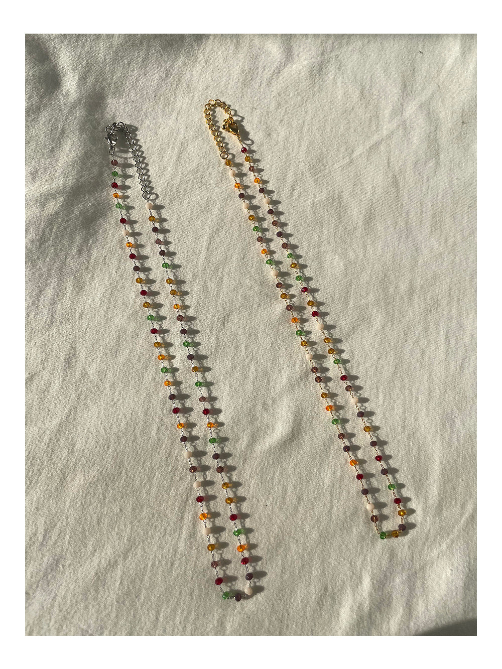 Multi-Color Jephandy Bead and Pearl Necklace