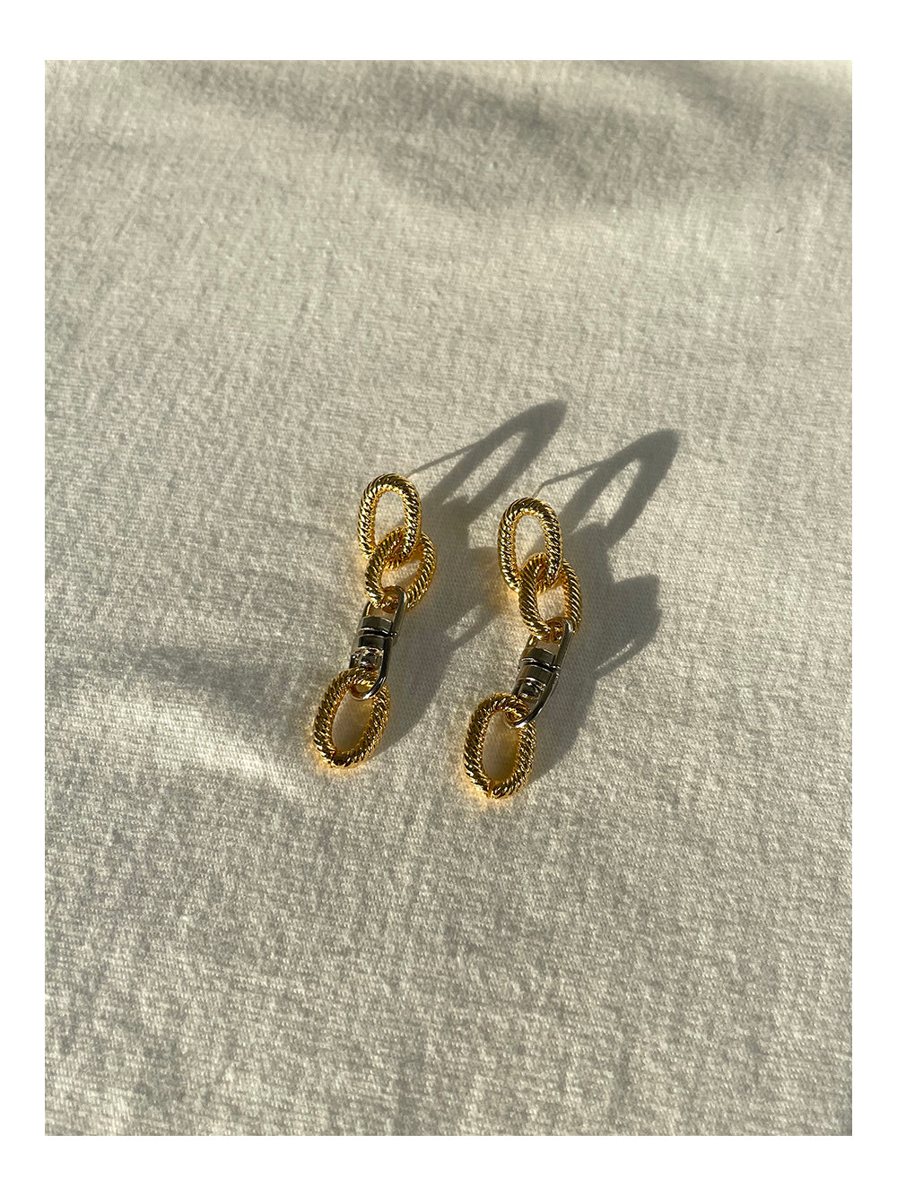 Elegant Gold & Silver-Plated Teardrop Hoop Earrings