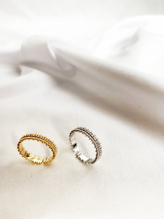 Delicate Beaded Stackable Rings