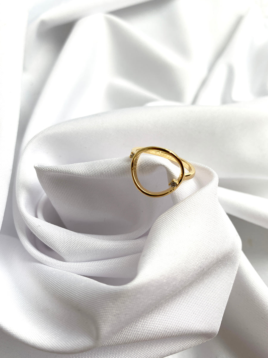 Gold and Silver Plated Minimalist Teardrop Rings