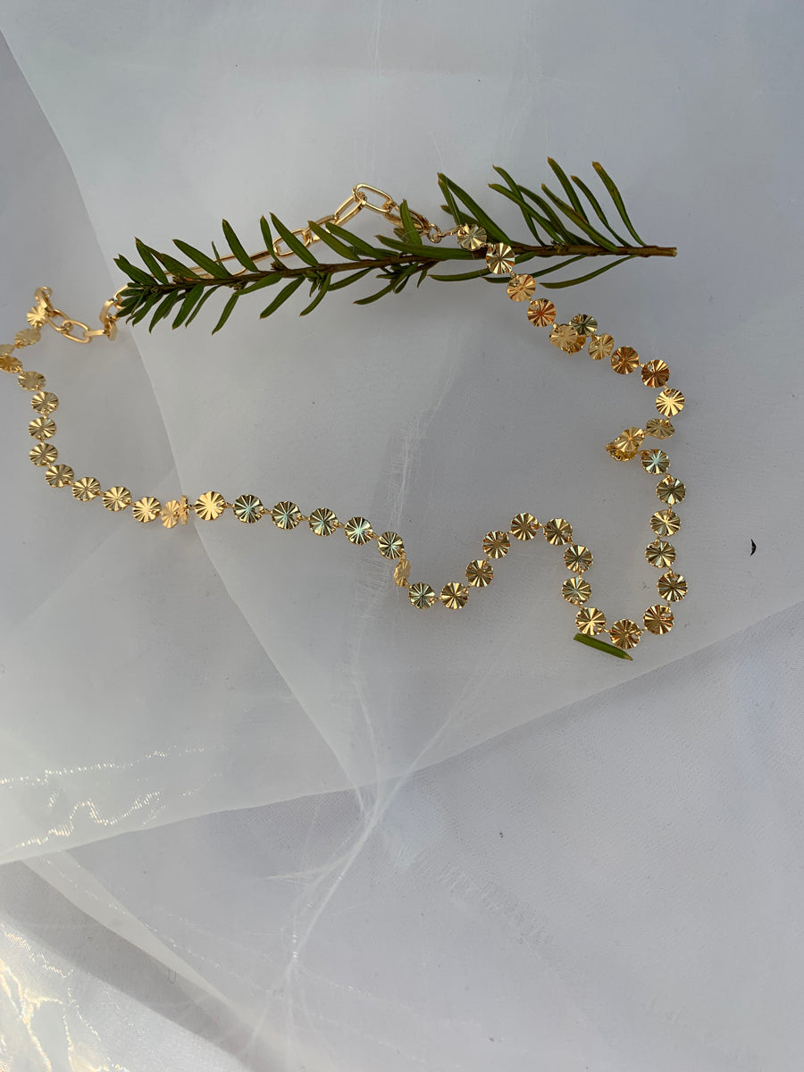 Gold and Silver Dainty Floral Chain Necklaces