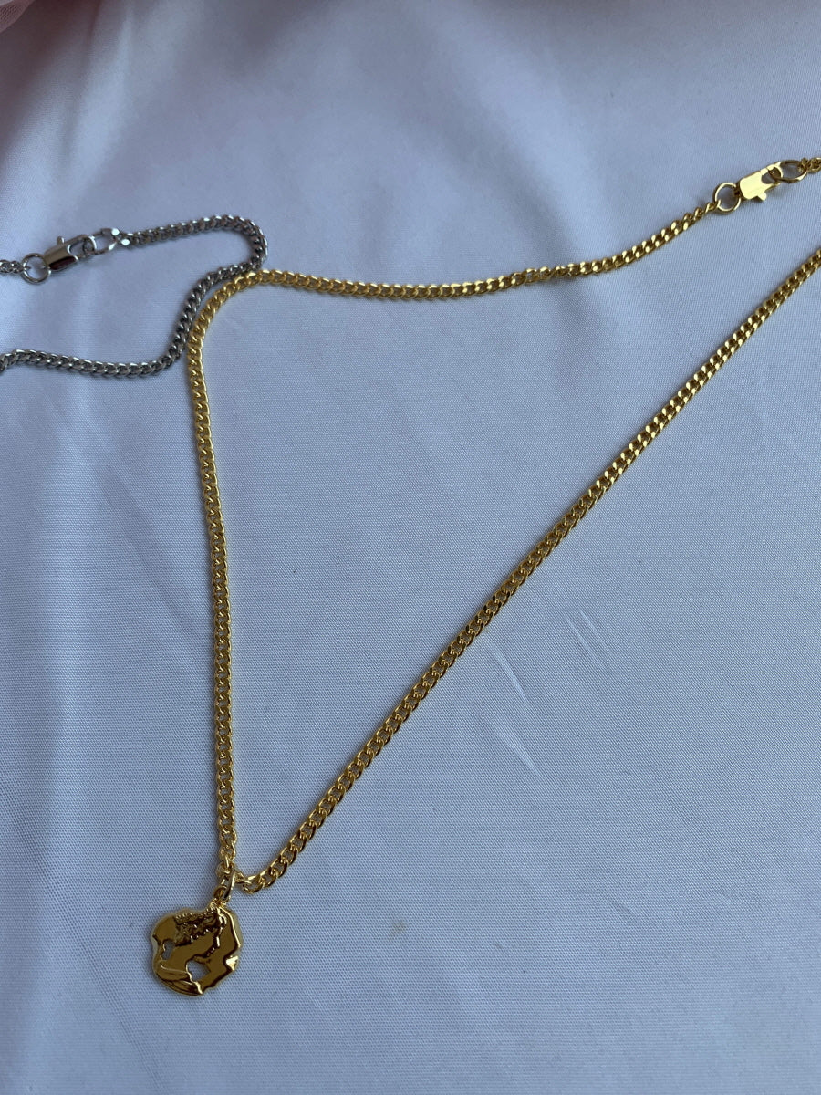 Pendant Necklace - Silver/Gold