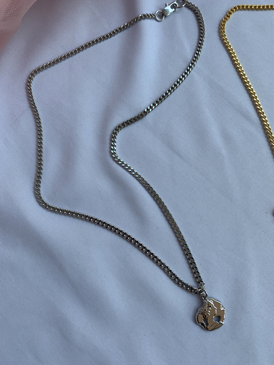 Pendant Necklace - Silver/Gold