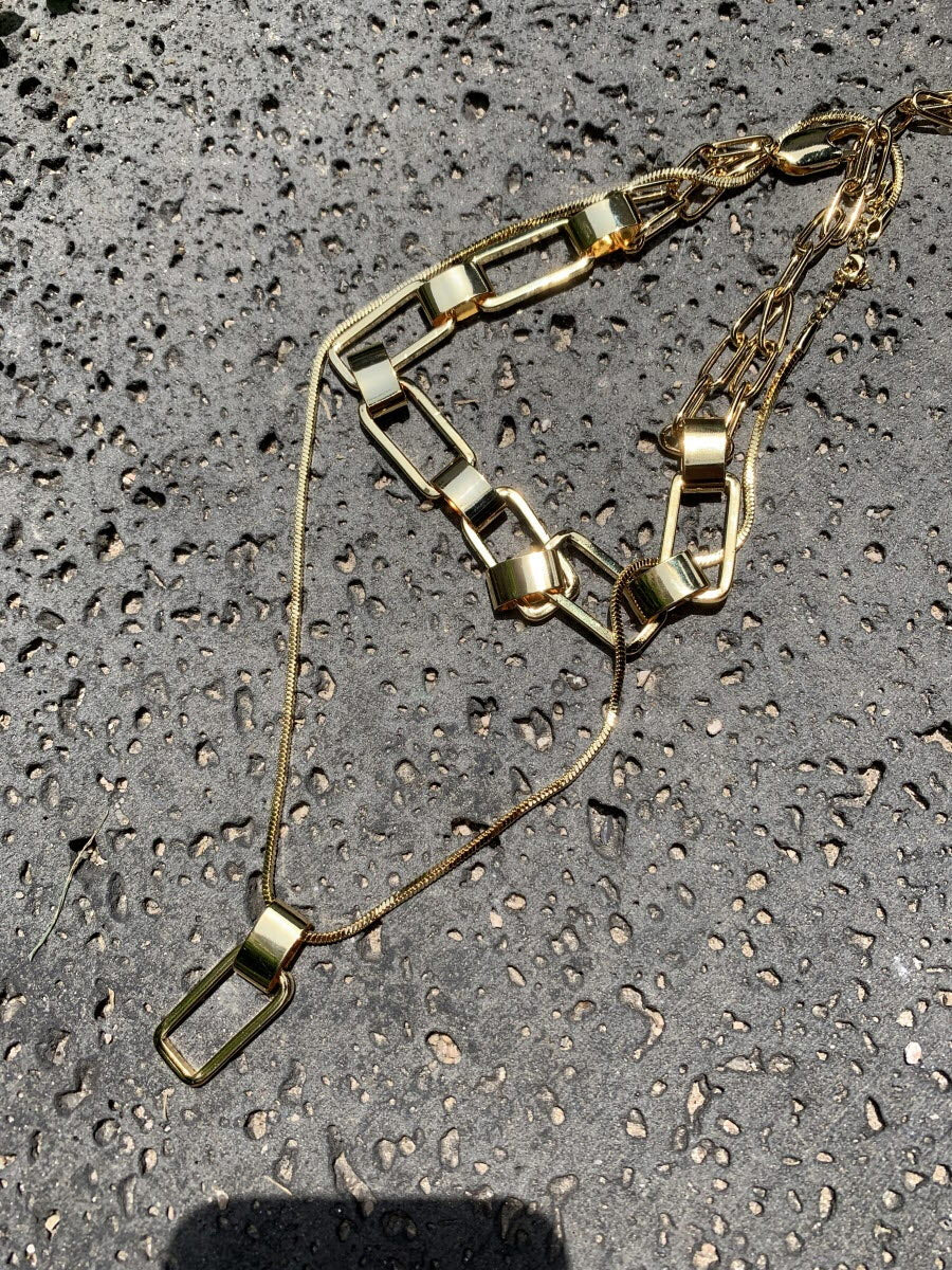 Bold Chain Link Necklace Set