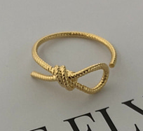 Gold and Silver Plated Open Ring with Minimalist Design