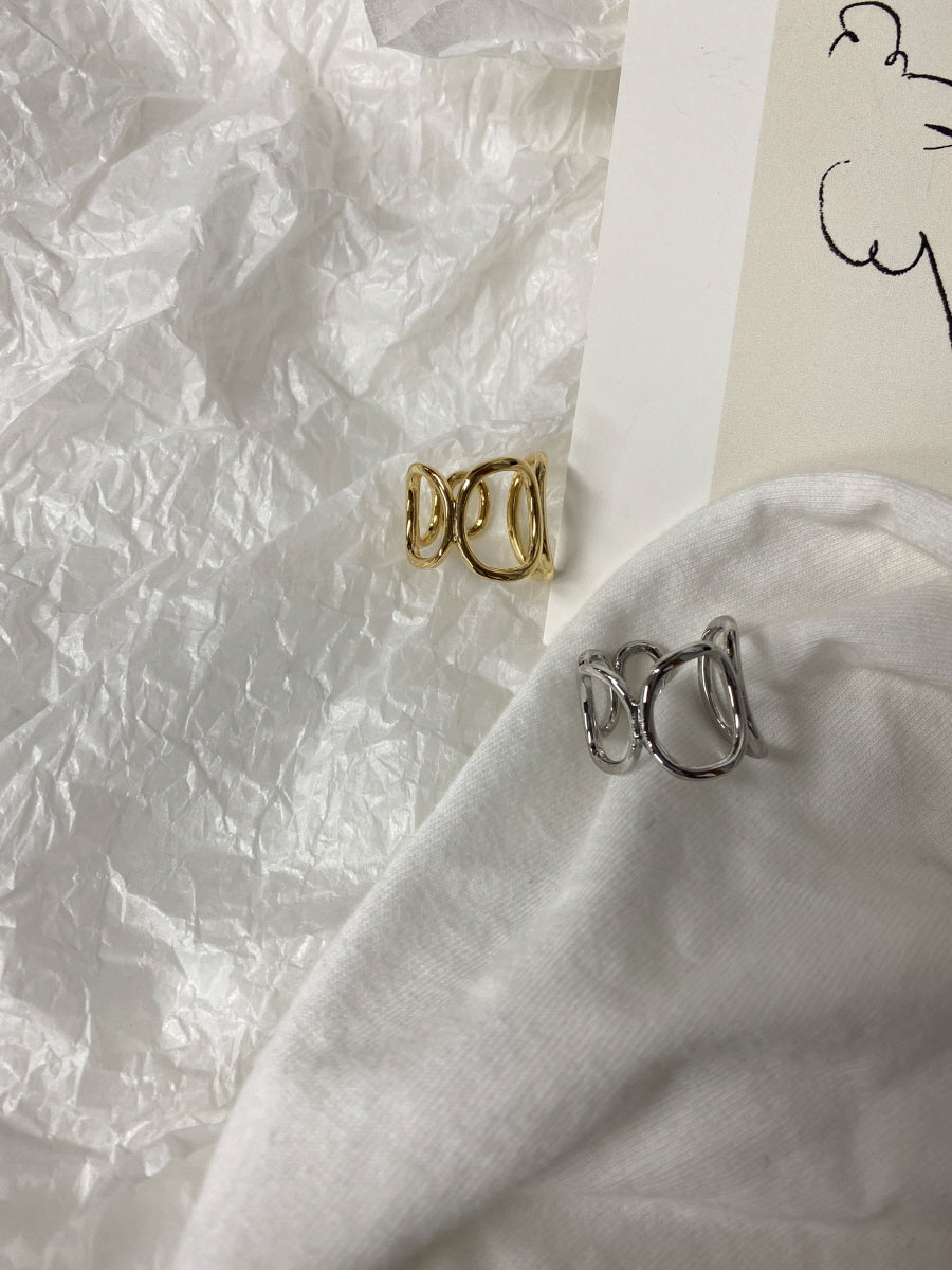 Gold and Silver Plated Oval Link Rings