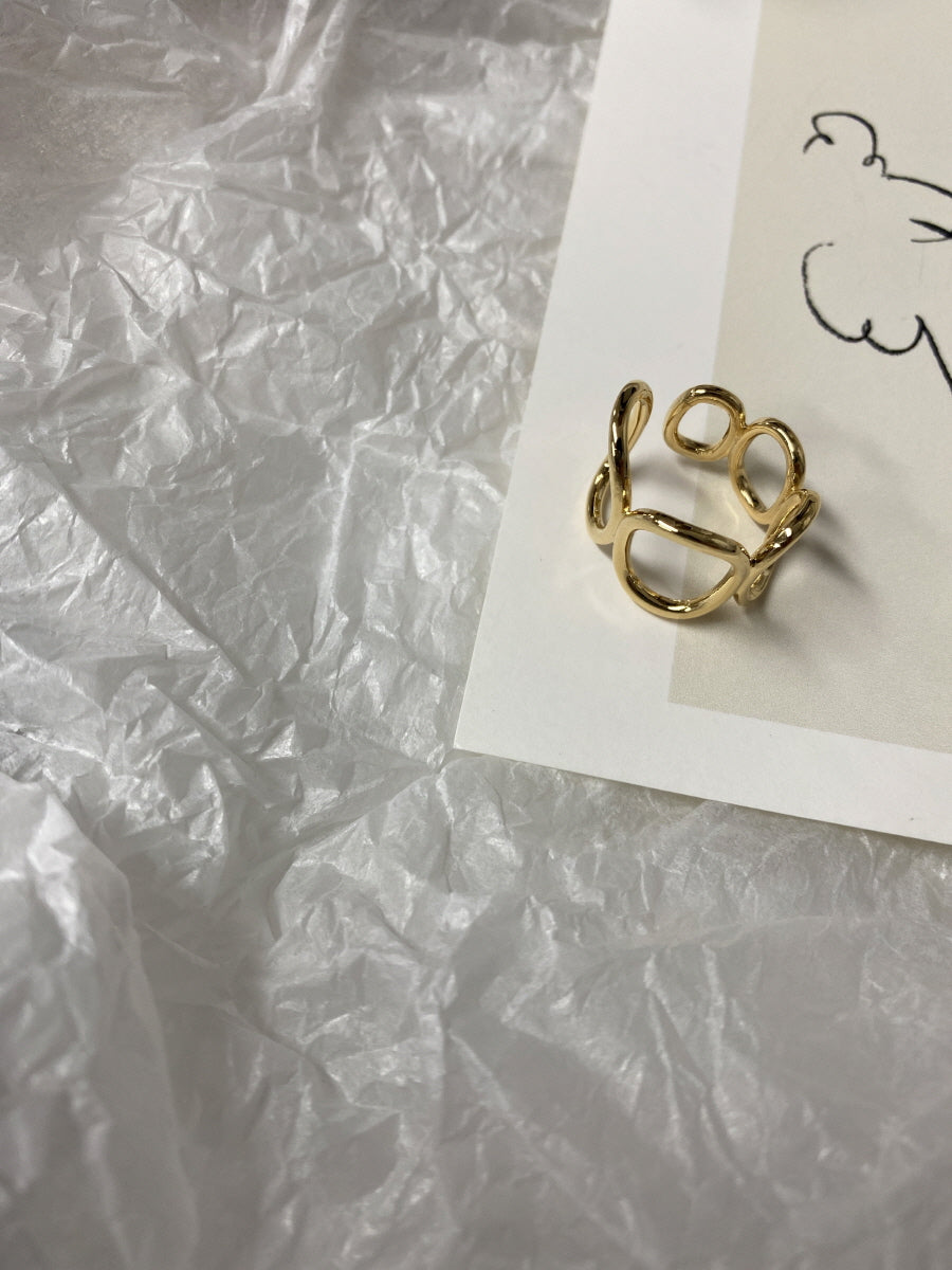 Gold and Silver Plated Oval Link Rings