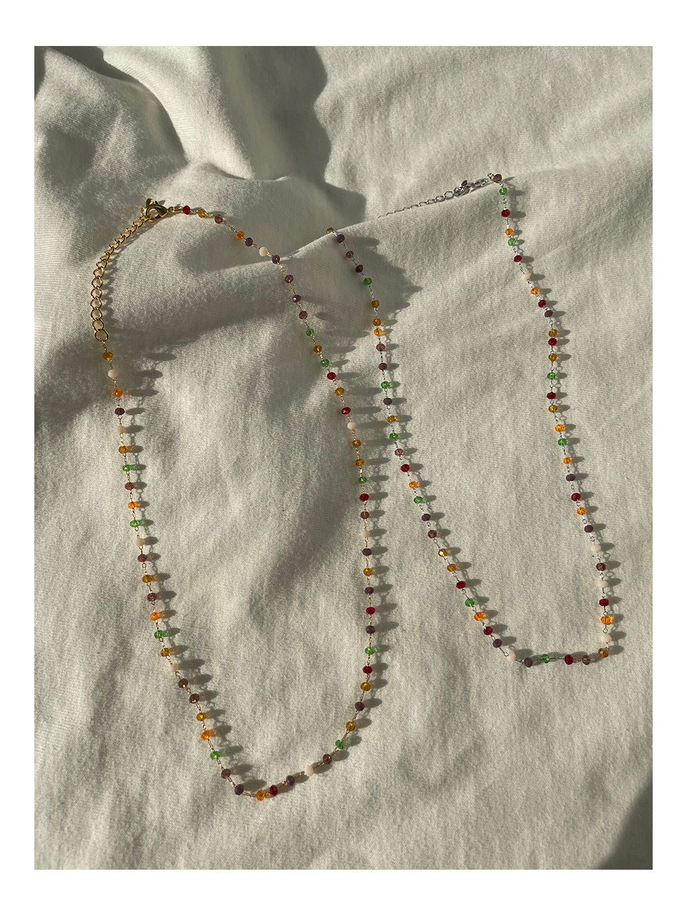 Multi-Color Jephandy Bead and Pearl Necklace