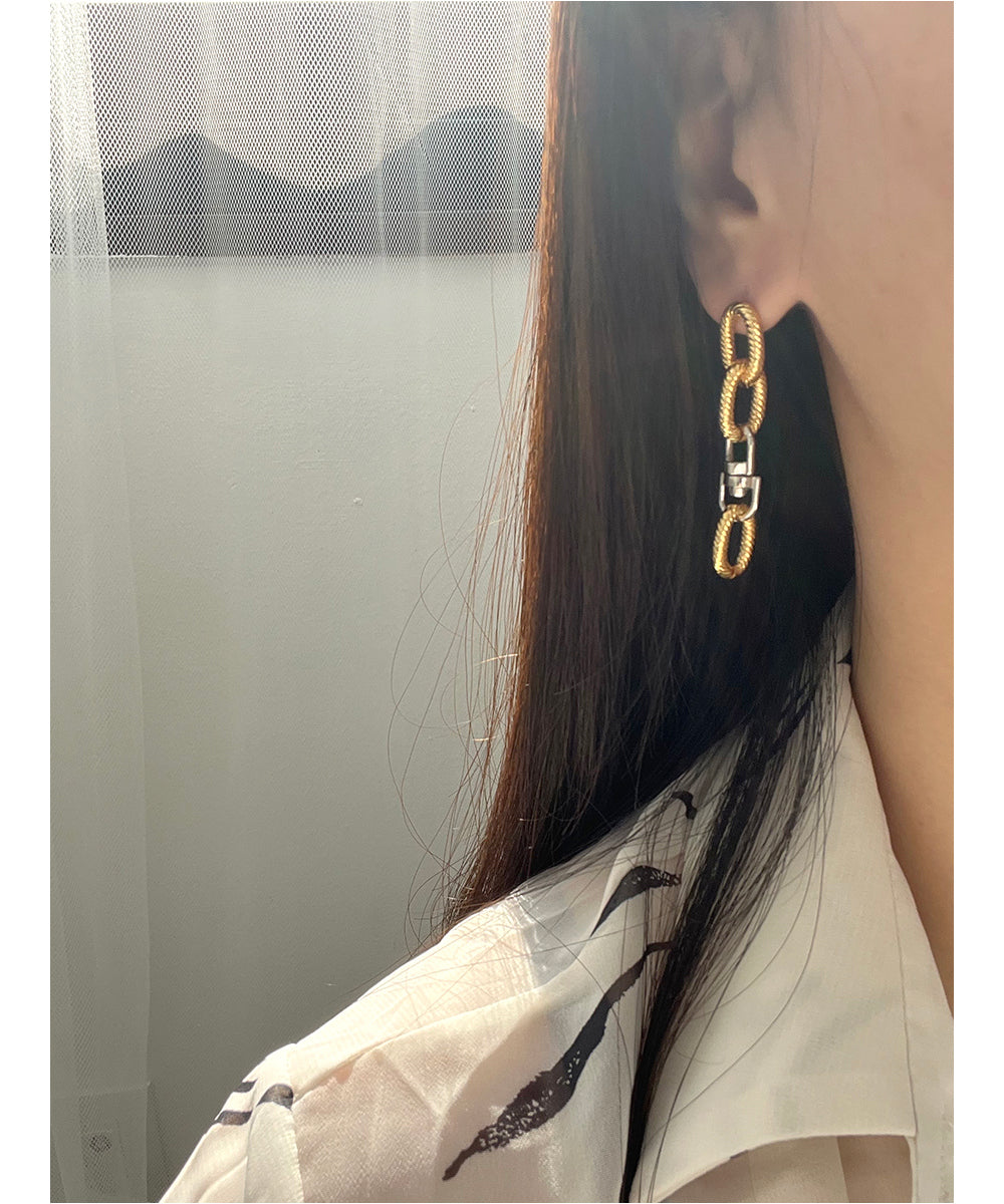 Elegant Gold & Silver-Plated Teardrop Hoop Earrings